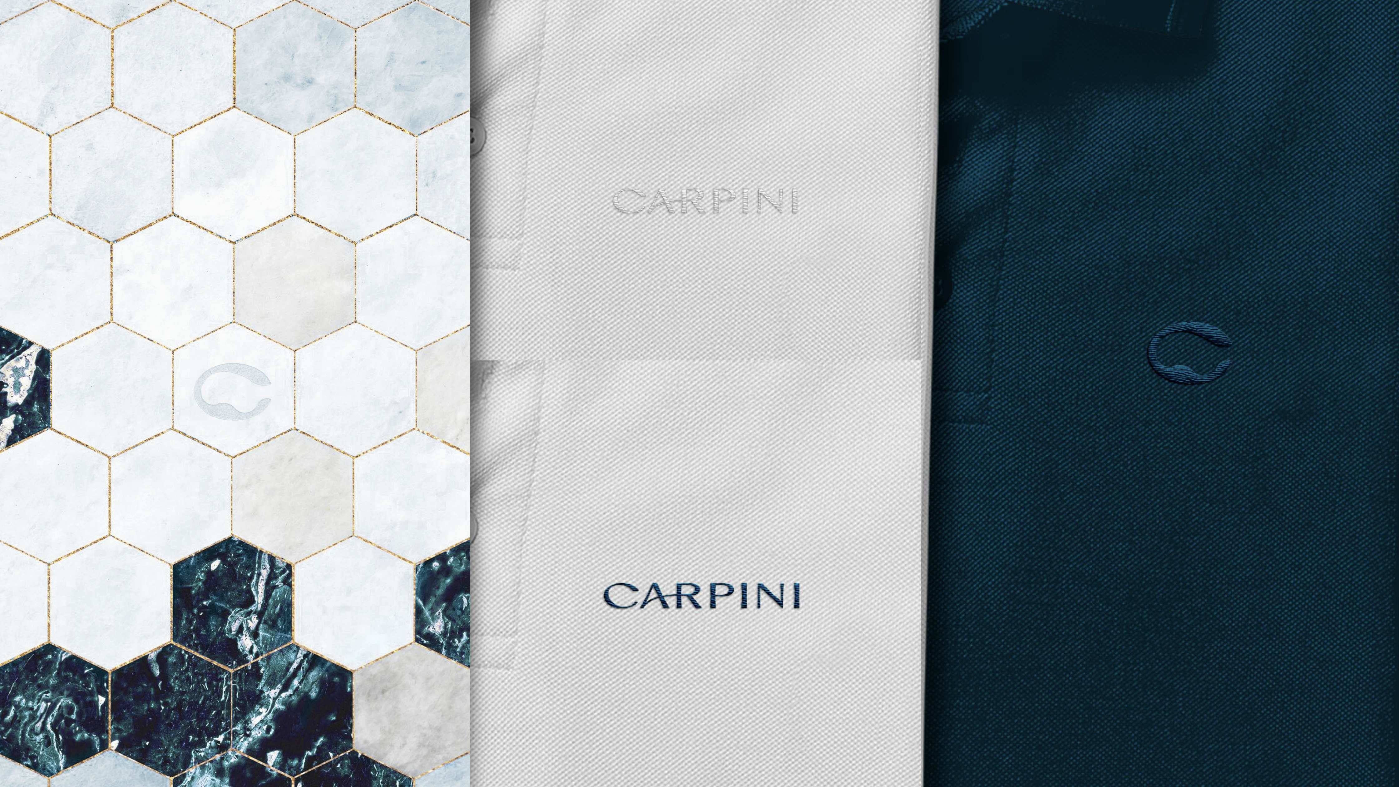 Bordado del logotipo Carpini en uniformes y azulejos