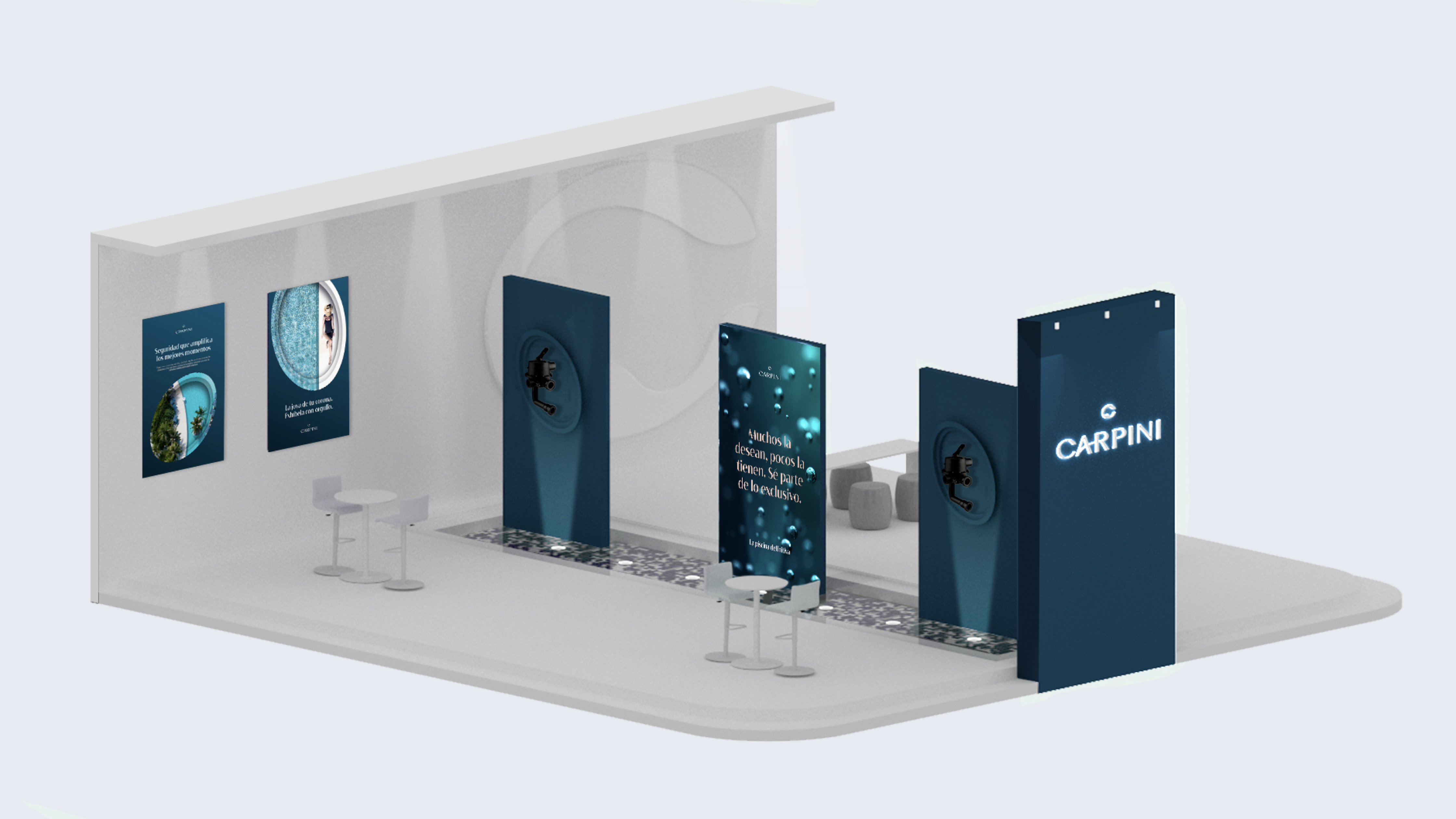 Diseño de stand comercial para feria de empresas B2B en Colombia